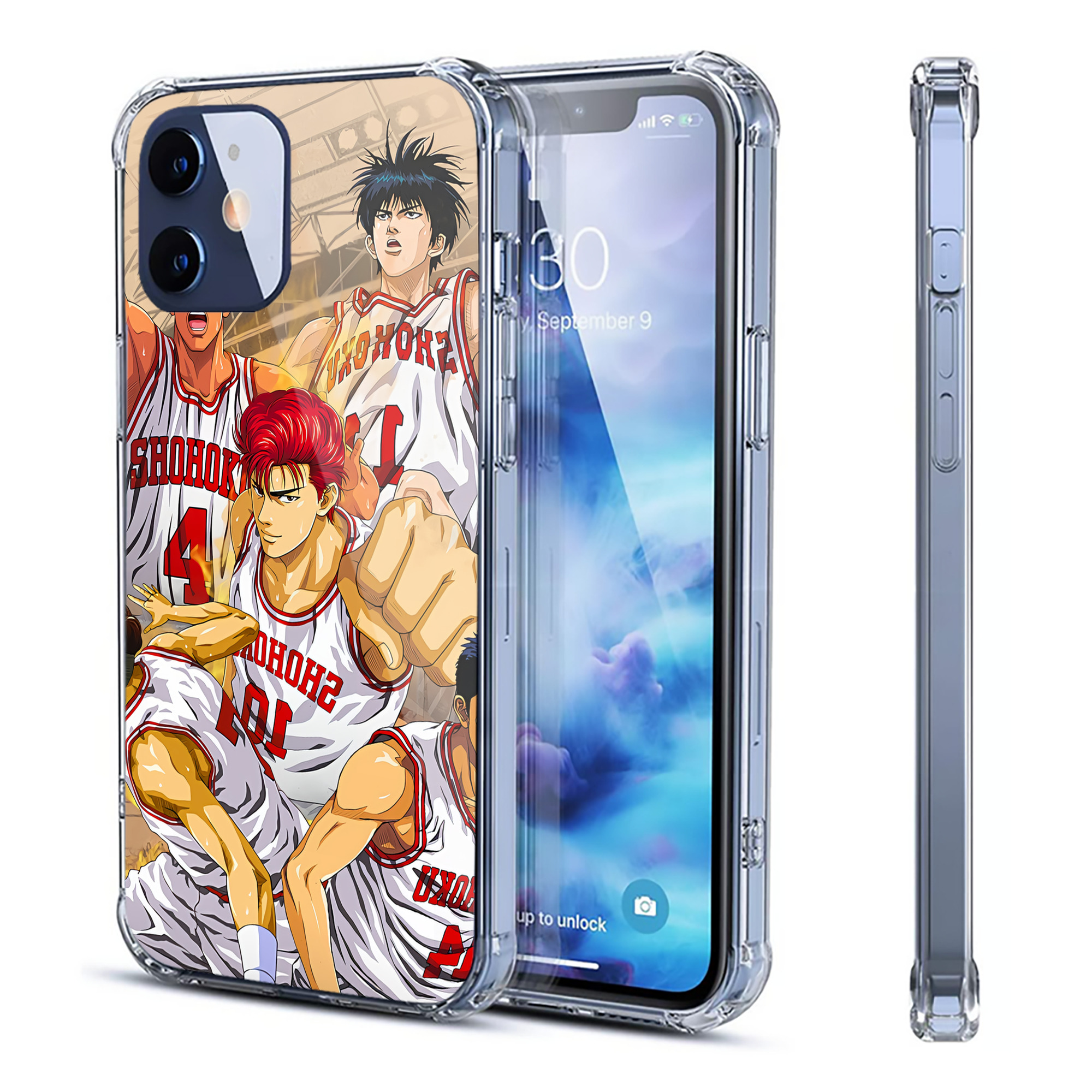 （画像用） SLAM DUNK／スラムダンク 【iPhone 12シリーズ対応】透明スマホケース（クリアソフトケース）